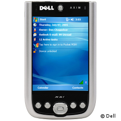 Dells PDA Axim läuft auf Basis von Windows Mobile